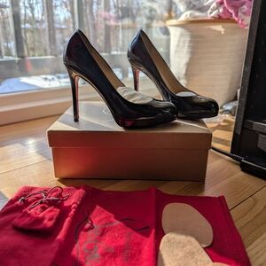 Christian Louboutin Shiny Black Heels
